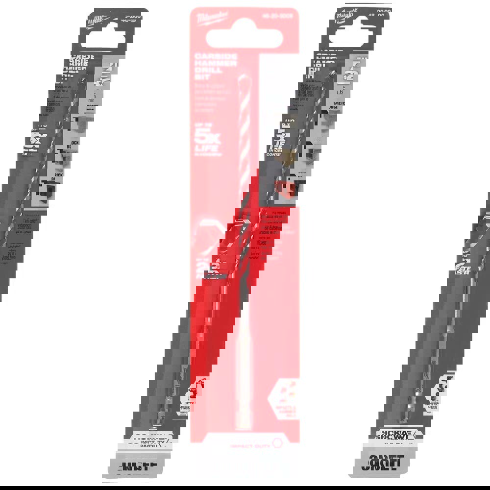 Rotary Drill/Hammer Drill Bits; Drill Bit Size (Inch): 7/32 ; Shank Type: Three Flat ; Drill Bit Material: Carbide Tipped; High Speed Steel ; Shank Diameter (Inch): 1/4 ; Flute Length (Inch): 4 ; Flute Length (Decimal Inch): 4.0000